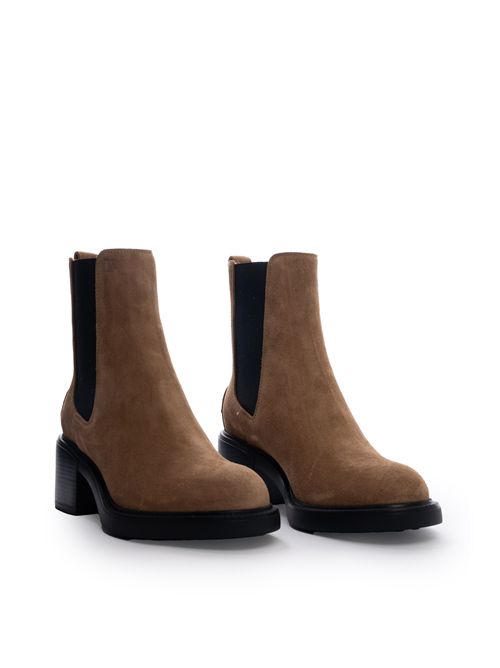 Stivaletto in suede con gommini TOD'S | XXW73L0JK00 RE0S816